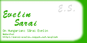 evelin sarai business card