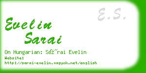 evelin sarai business card